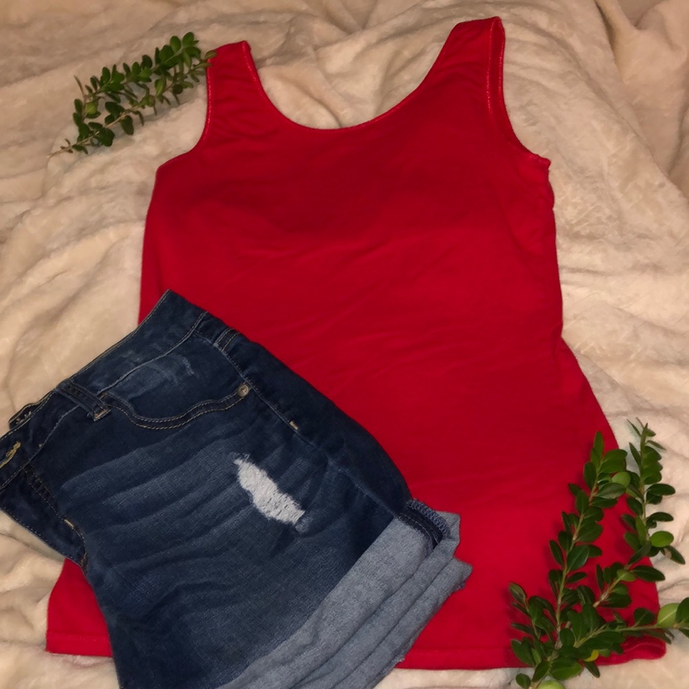 Justice Red Tank Top
